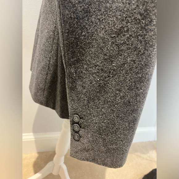 Chadwick’s Gray Blazer Jacket Size 14 P Wool Blend Professional Business Wear - Picture 6 of 10